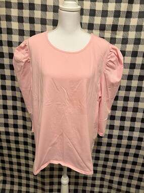 Eloquii Pink Ruffle Top